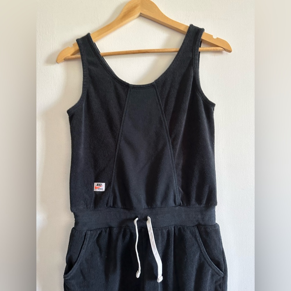 Nike NSW Heritage Girls’ Grade School French Terry Black Romper Size Large EUC - Picture 6 of 13